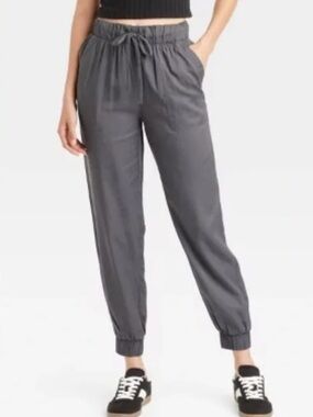 Universal Thread Women’s Gray Elastic-Waist Jogger Pants Sz Small